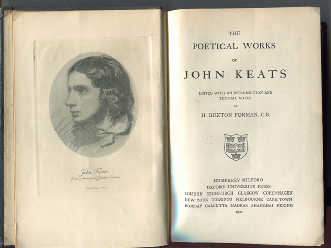 John Keats book